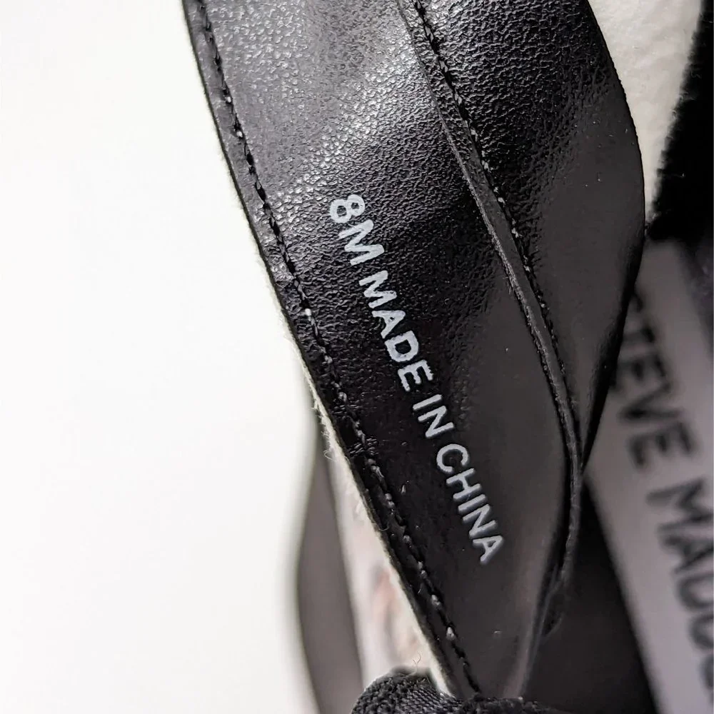 Steve Madden Women Klayton 90's Retro Dolls Chunky Heel Platform Boots Size 8 - Picture 6 of 12